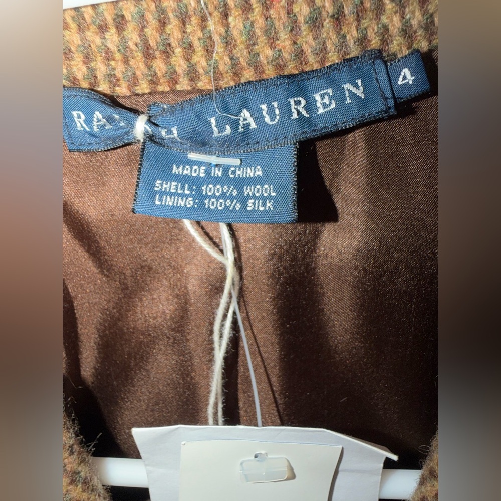 Ralph Lauren Blue Label Vintage Sleeveless Dress 100% Wool $445 - Picture 3 of 4